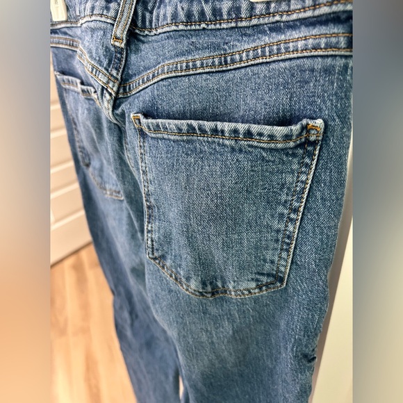 Forever 21 Blue Patchwork Wide-Leg Jeans - Picture 7 of 8